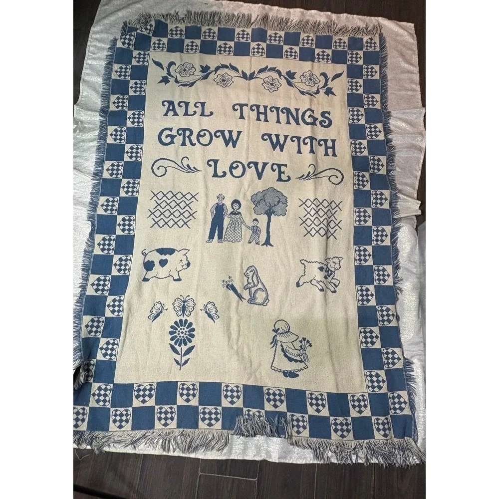 Blanket Kuscheldecke Goodwin Weavers made in the USA cottagecore grandmacore